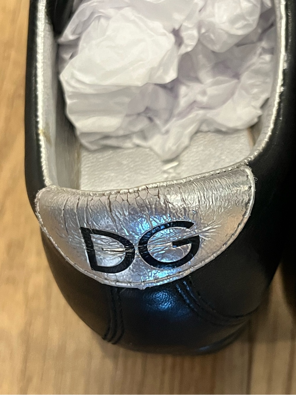 Dolce & Gabbana Black Leather Wedge Women’s Sneakers- size 36.5 - Picture 12 of 13